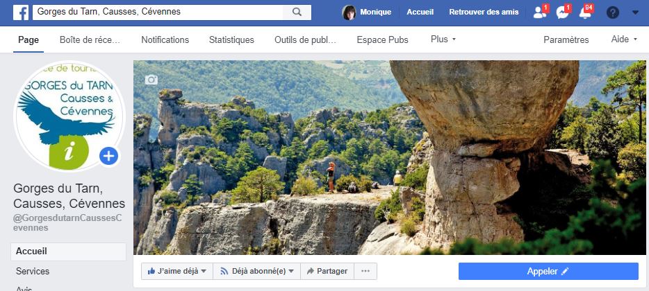 notre page facebook